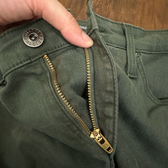 AG ADRIANO GOLDSCHMIED Super Skinny The Legging Ankle Jeans Raw Hem Green - Picture 3 of 11